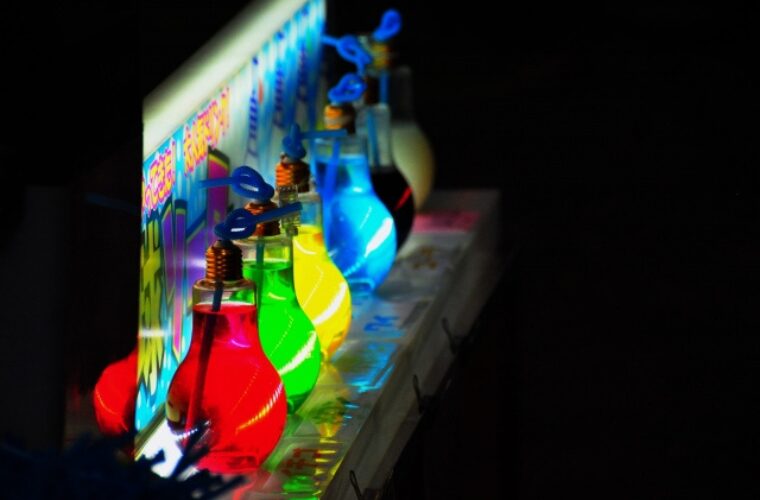 屋台　電球ソーダ