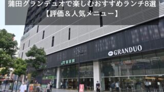 蒲田グランデュオで楽しむおすすめランチ8選【評価＆人気メニュー】