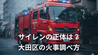 【大田区】「今のサイレンは何？」と思った時の正しい調べ方・公式窓口まとめ