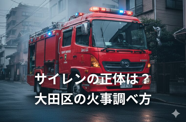 【大田区】「今のサイレンは何？」と思った時の正しい調べ方・公式窓口まとめ
